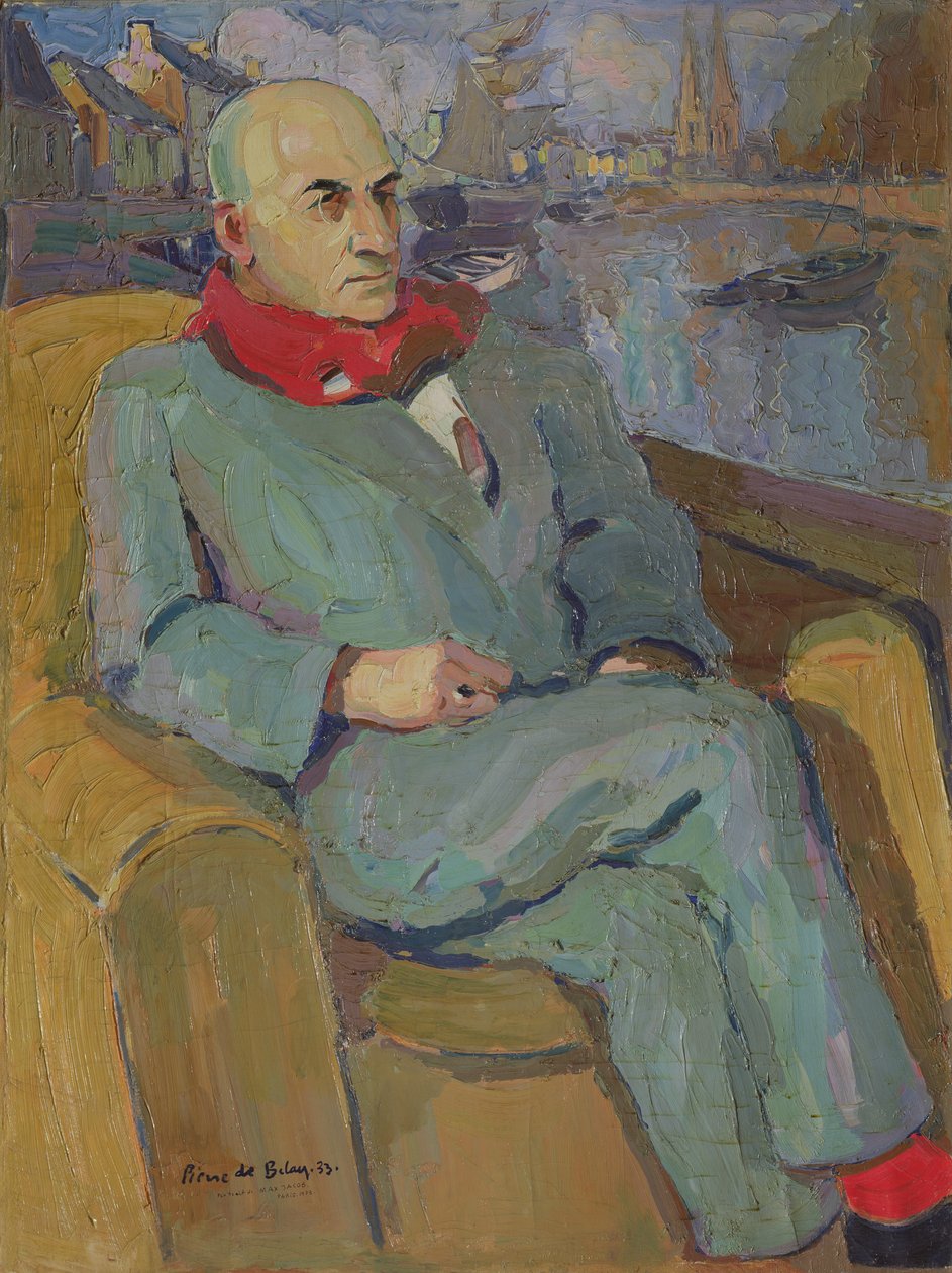Profetisk portrett av Max Jacob av Pierre de Belay