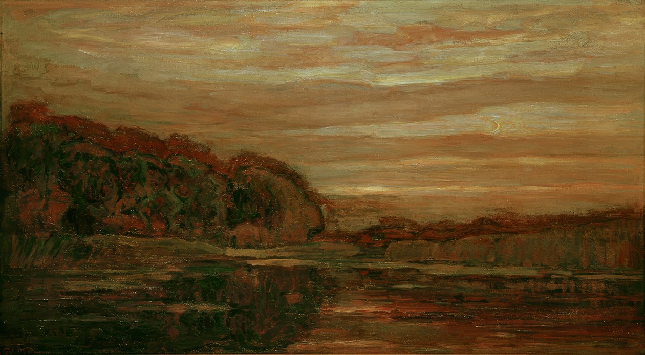 Kveldslandskap på Gein av Piet Mondrian