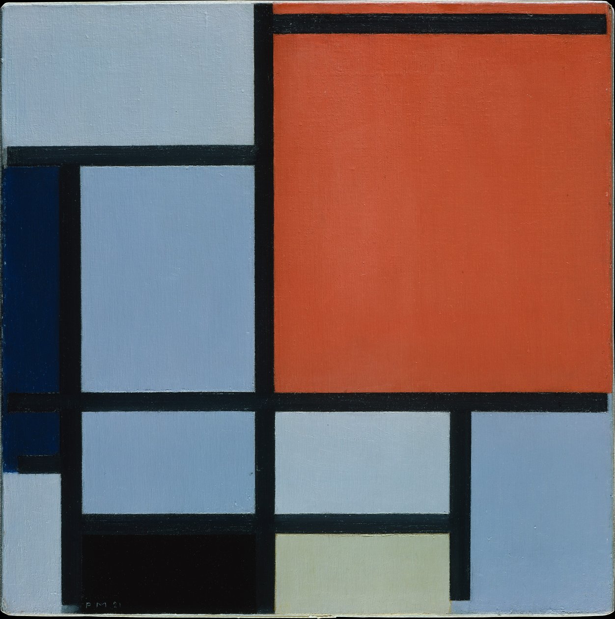 Komposisjon, 1921 av Piet Mondrian