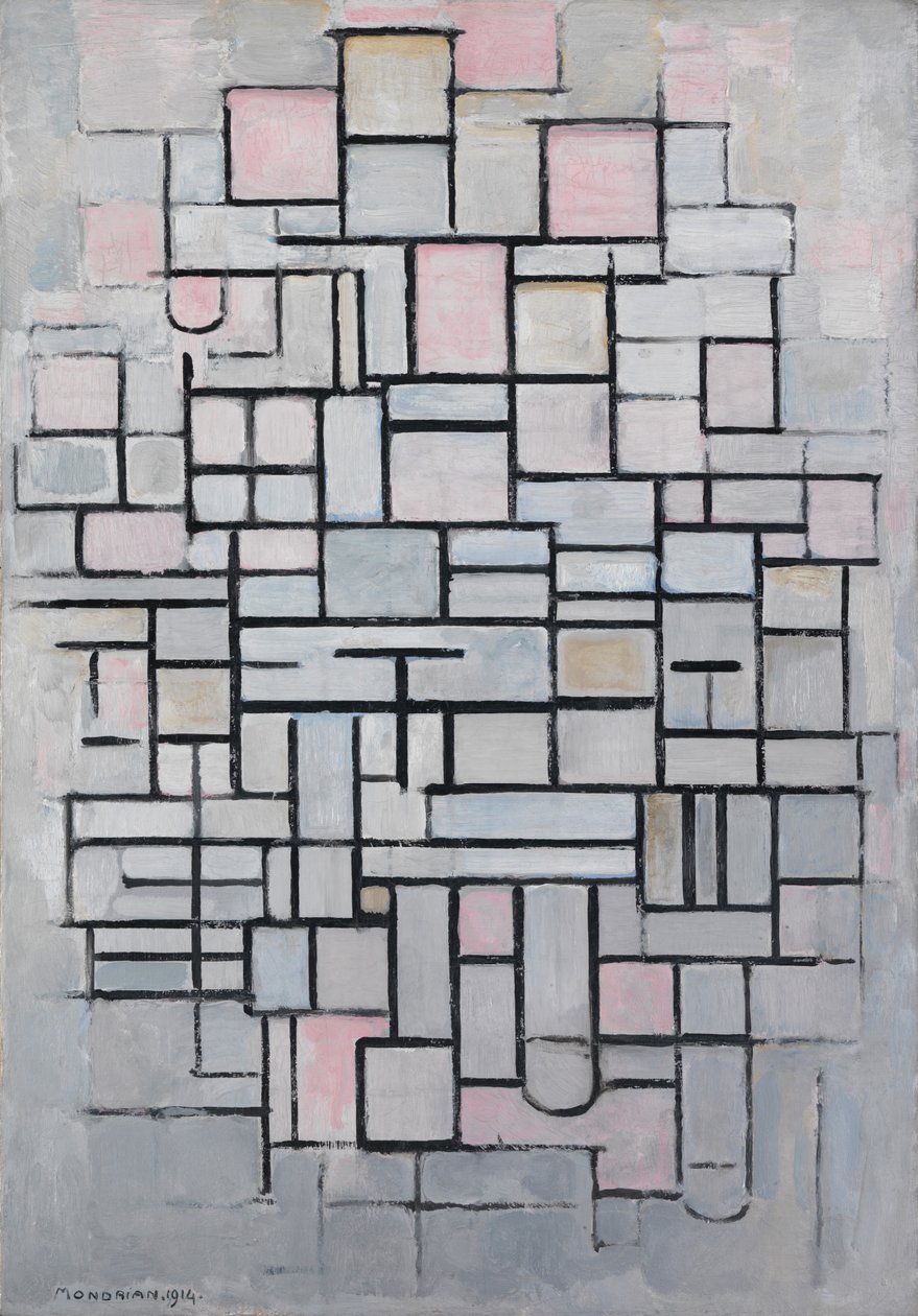 Sammensetning nr. IV av Piet Mondrian