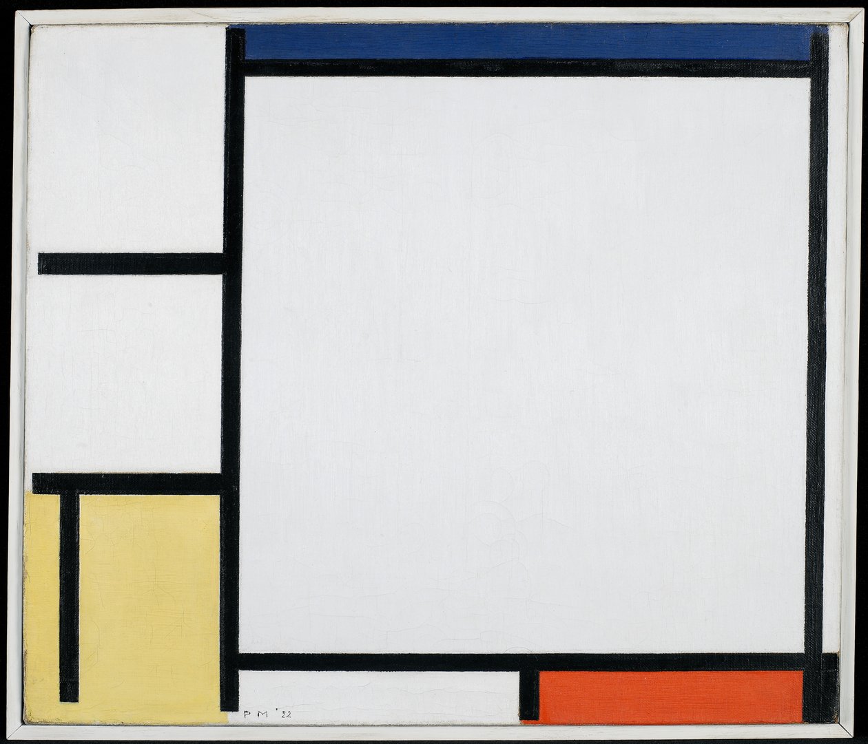 Komposisjon med blå, rød, gul og svart, 1922 av Piet Mondrian