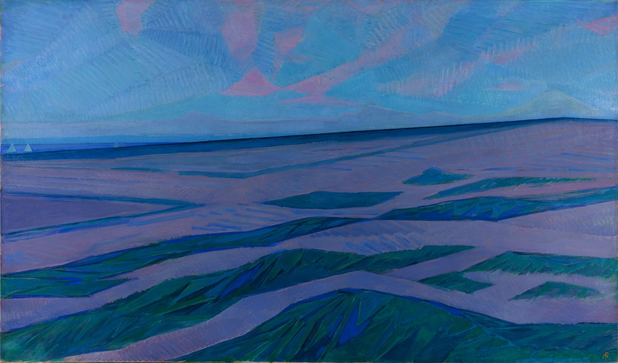 Sanddynelandskap, 1911 av Piet Mondrian