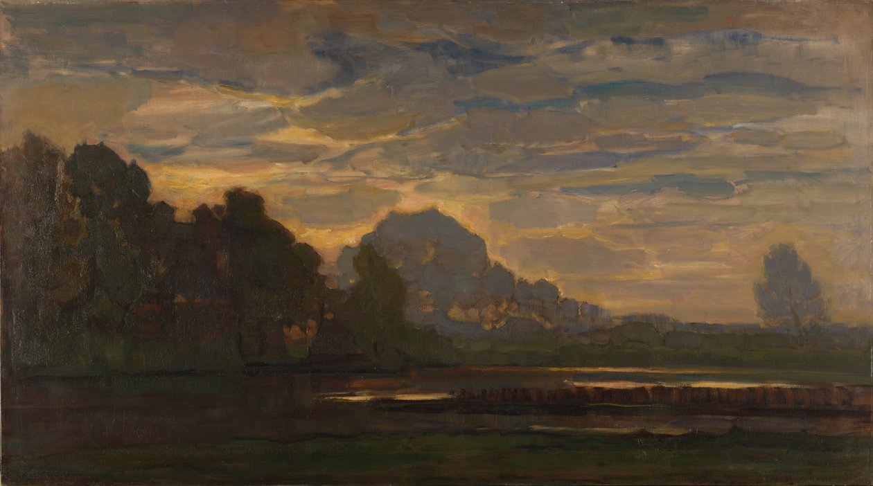 Fen nær Saasveld (stor versjon) ca. 1907 av Piet Mondrian