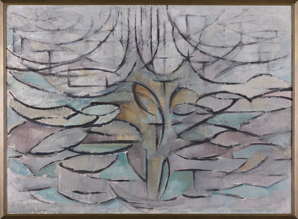 Blomstrende epletre, 1912 av Piet Mondrian