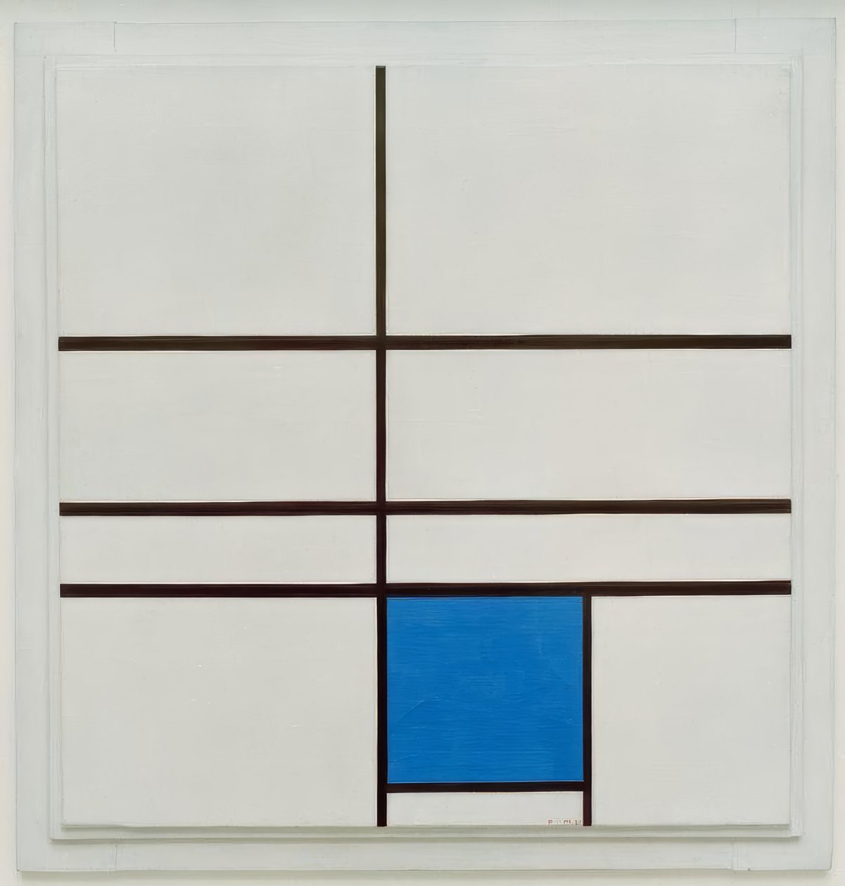 Komposisjon med blått av Piet Mondrian