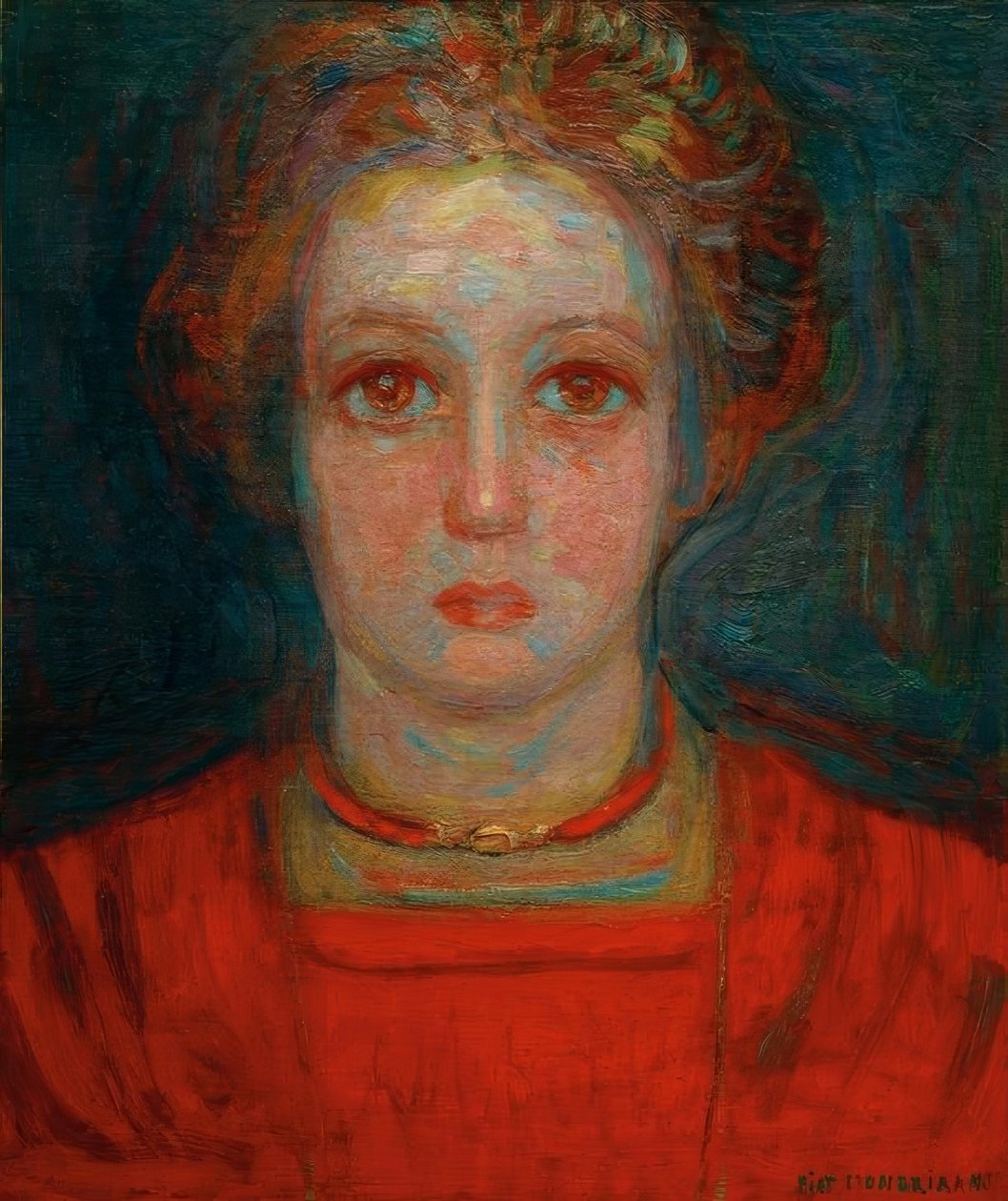 Jenteportrett av Piet Mondrian