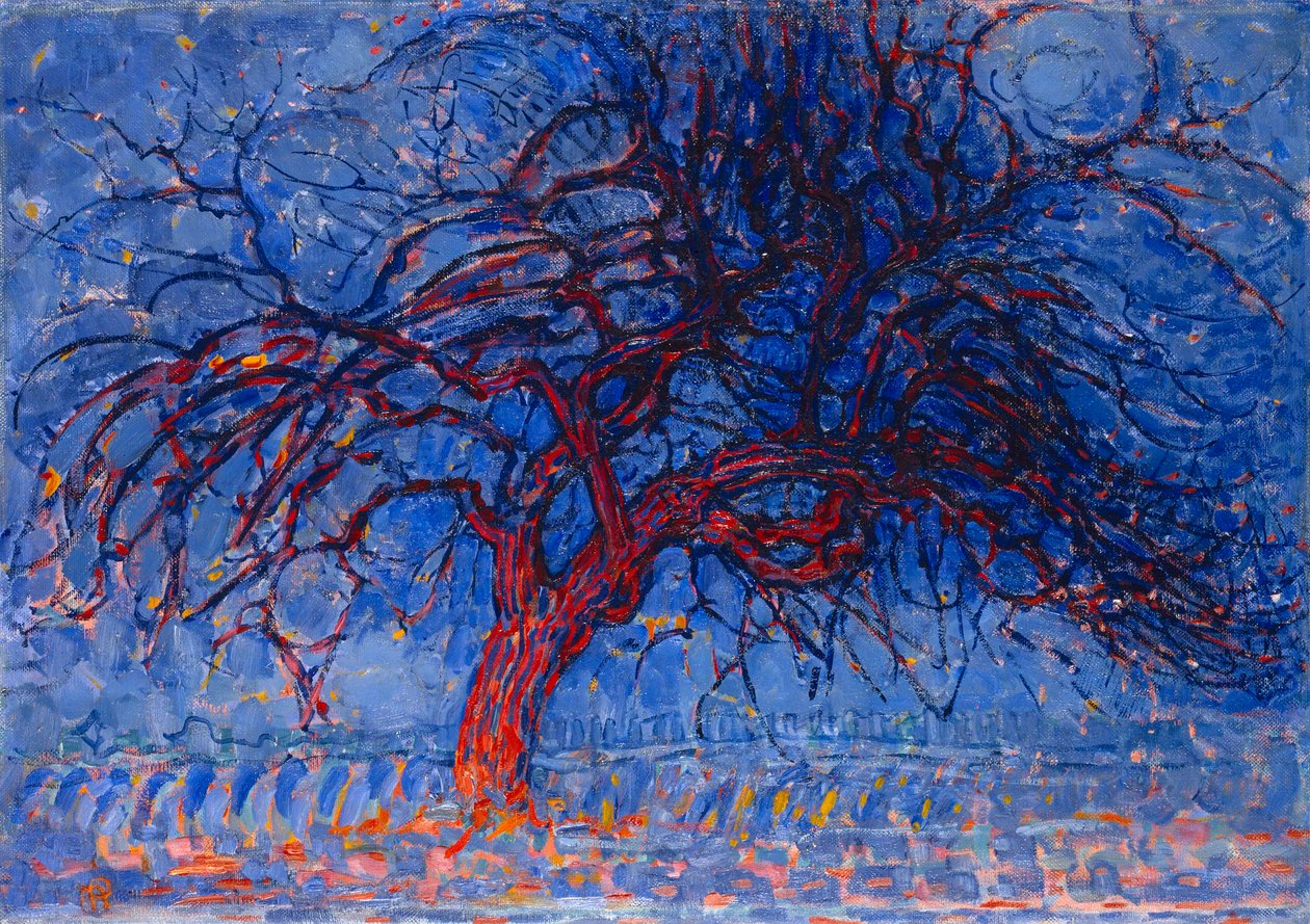 Rødt tre av Piet Mondrian
