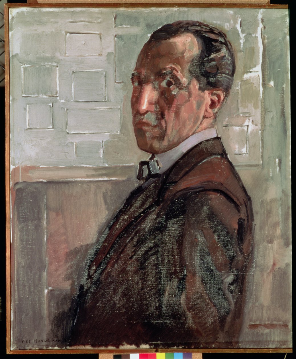 Selvportrett, 1918 av Piet Mondrian