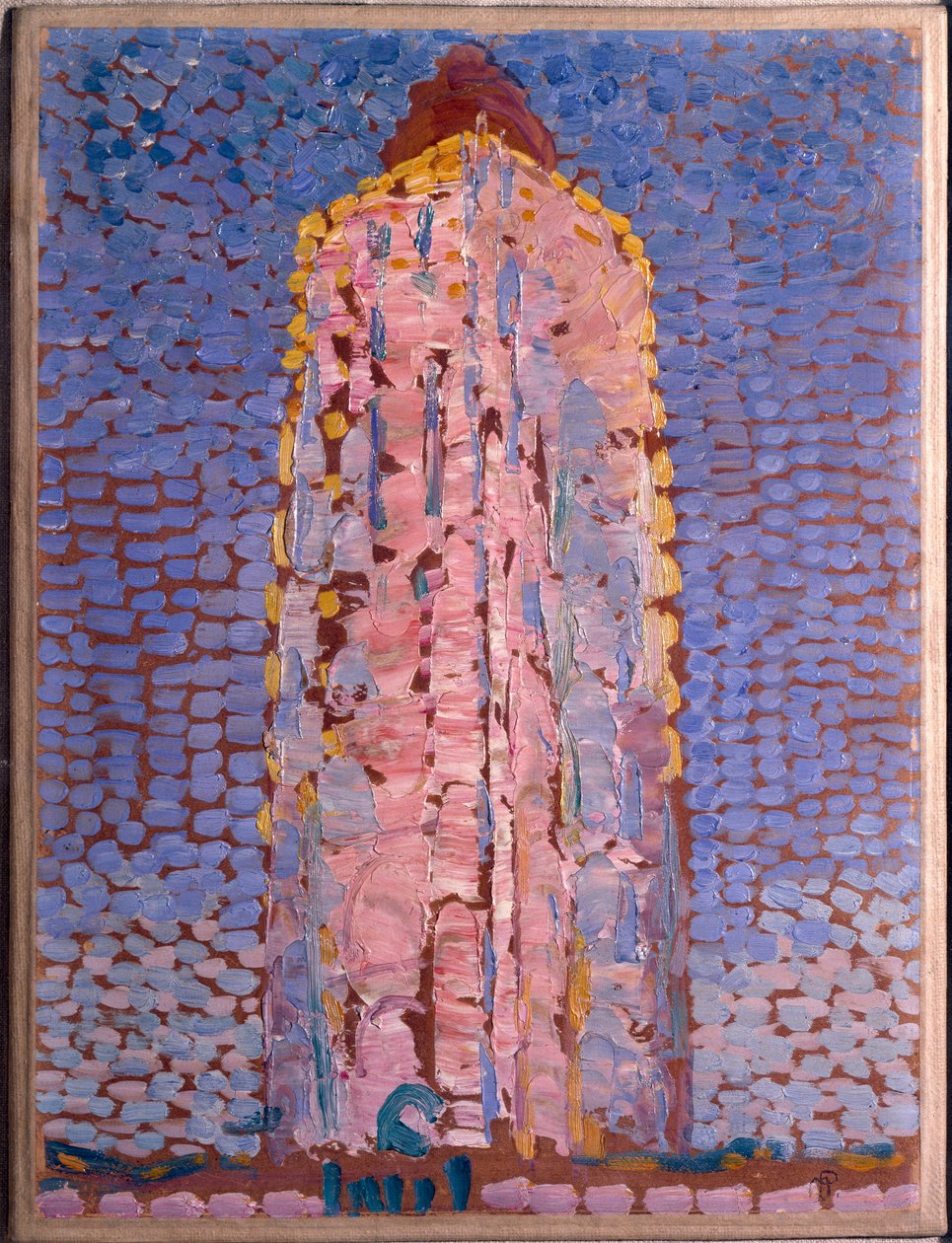 Fyret i Westkapelle, Veere, Zelande av Piet Mondrian