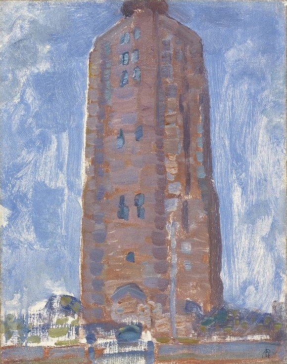 Fyr ved Westkapelle av Piet Mondrian