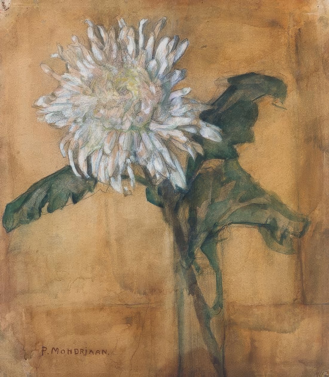 Krysantemum av Piet Mondrian