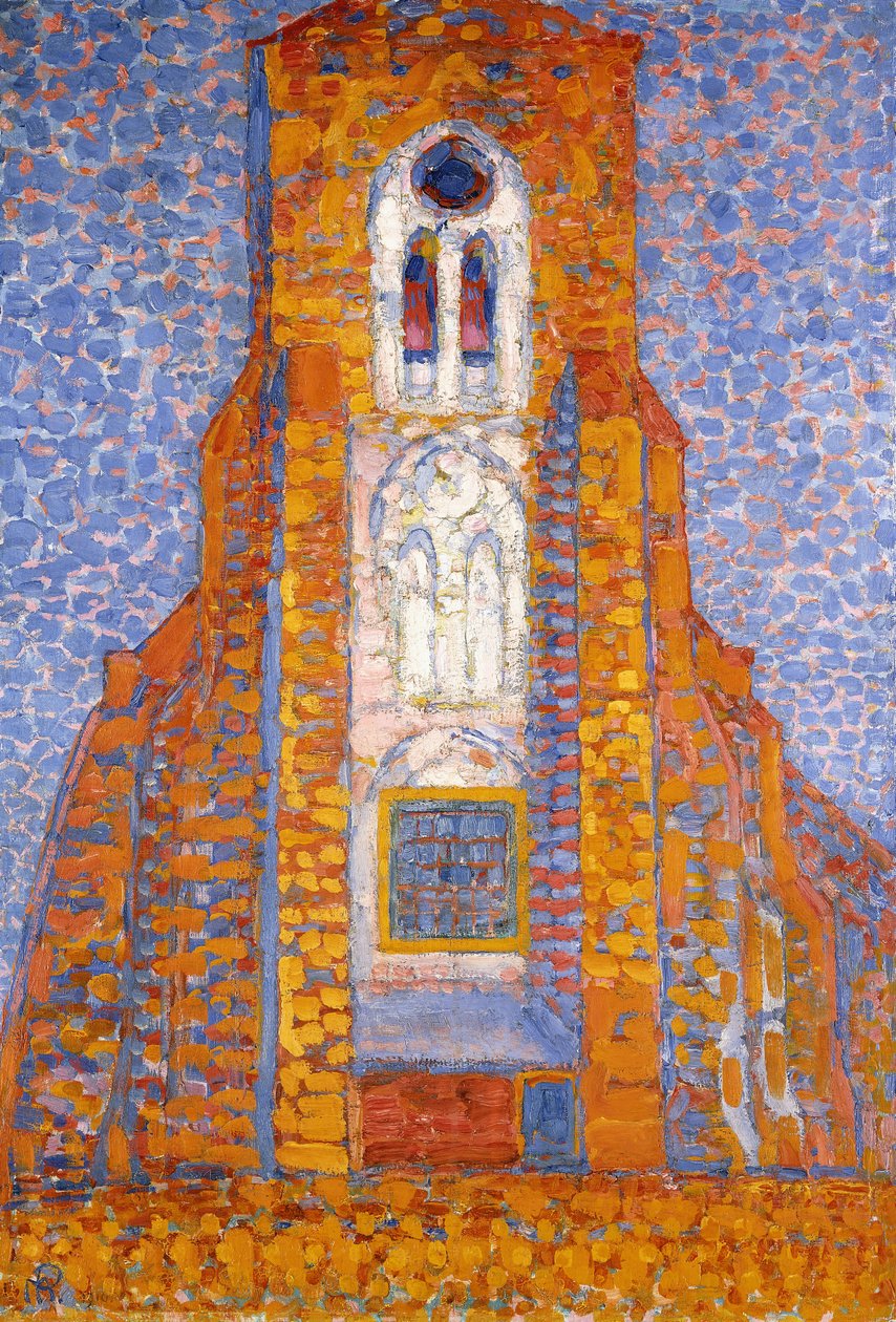 Eglise de Zoutelande kirke av Piet Mondrian