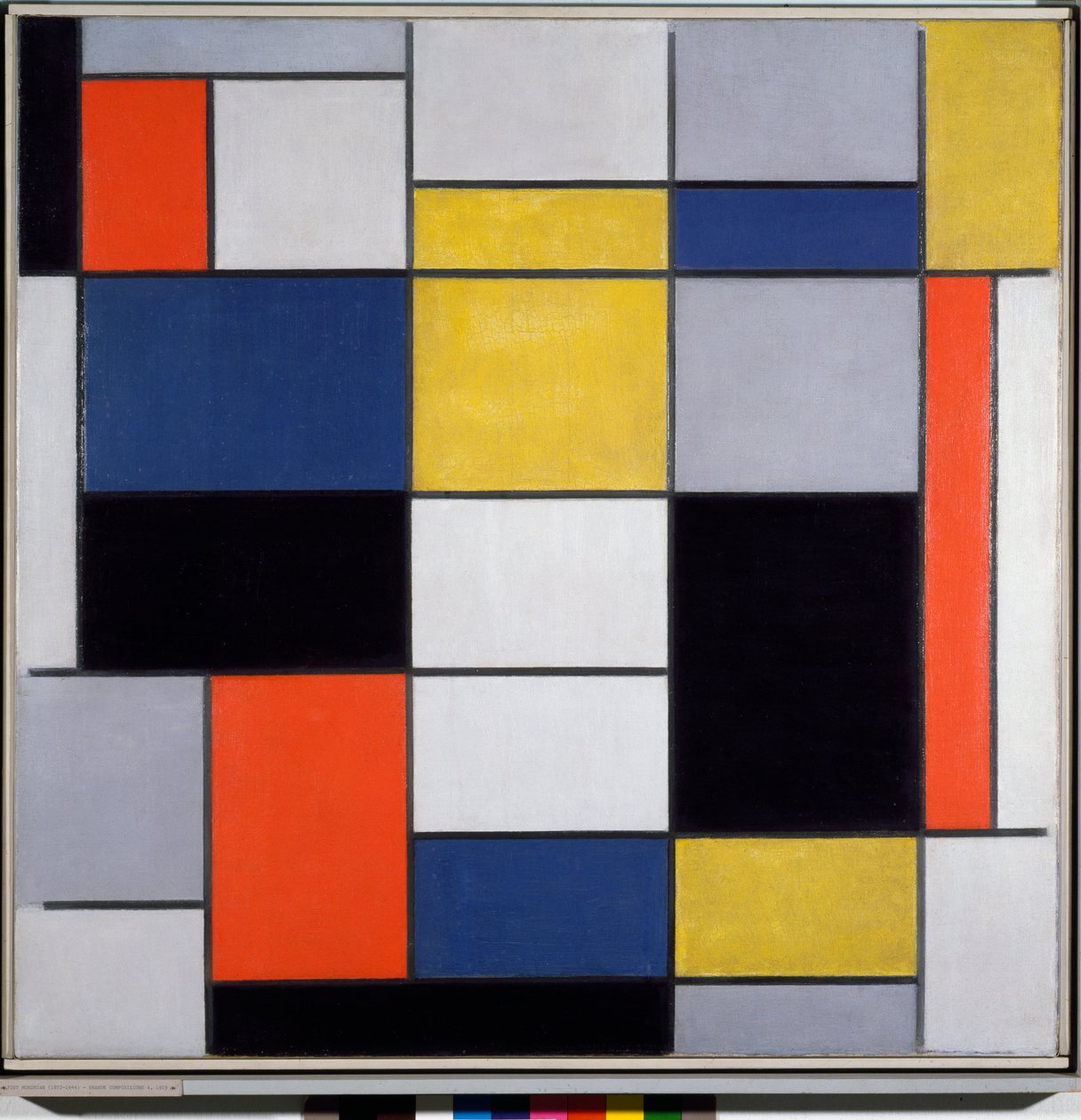 Komposisjon A (olje på lerret av Piet Mondrian