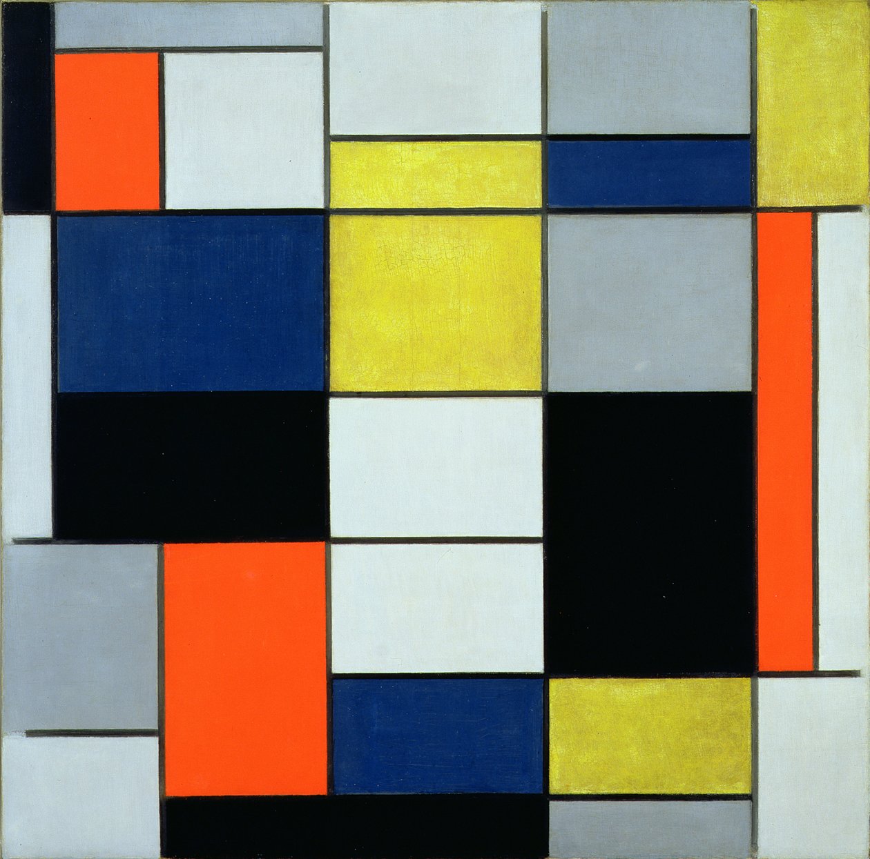 Sammensetning A av Piet Mondrian
