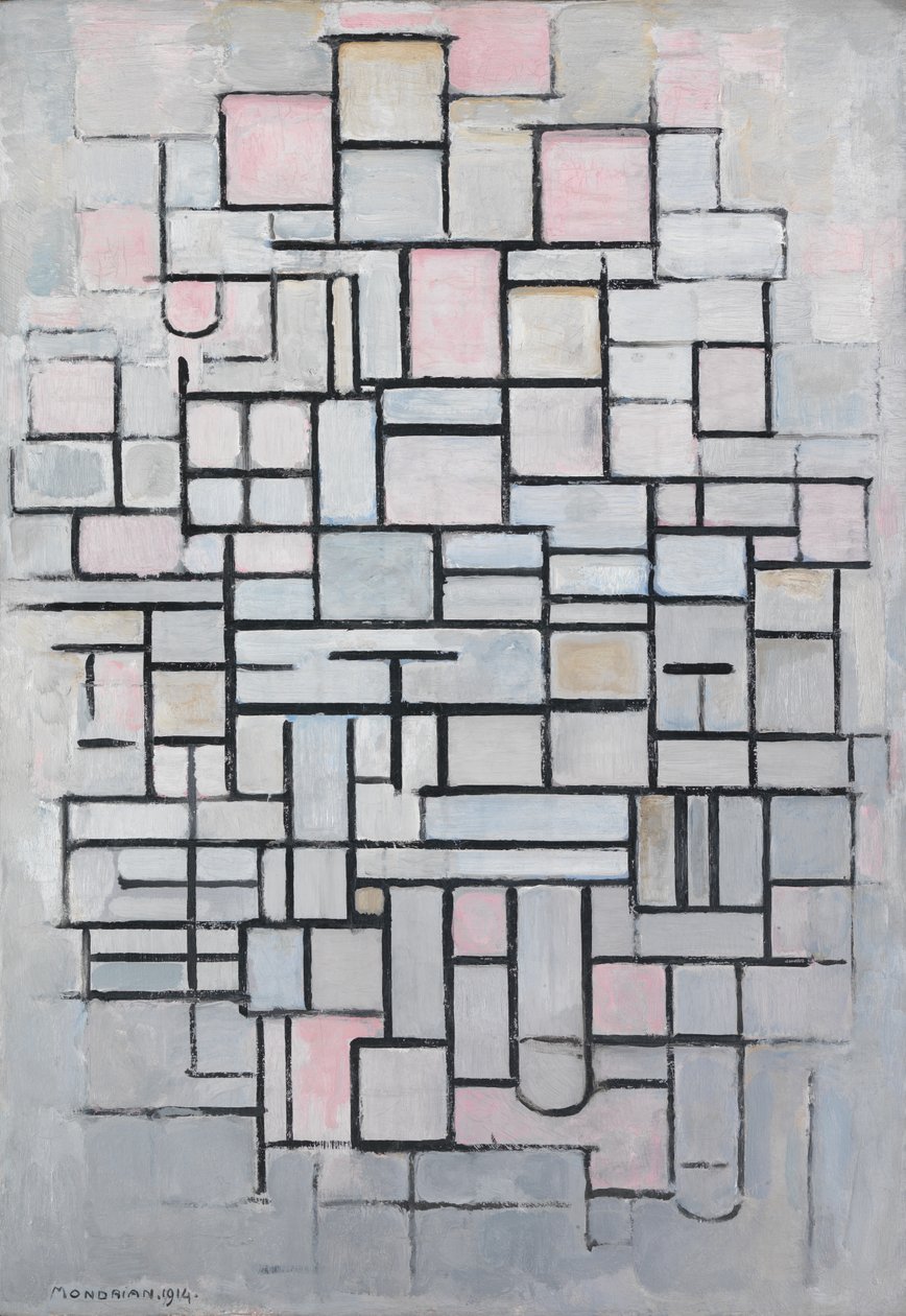 Sammensetning nr. IV av Piet Mondrian