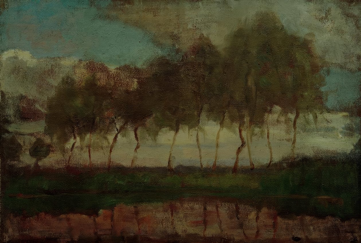 The Gein: Trær ved vannet av Piet Mondrian