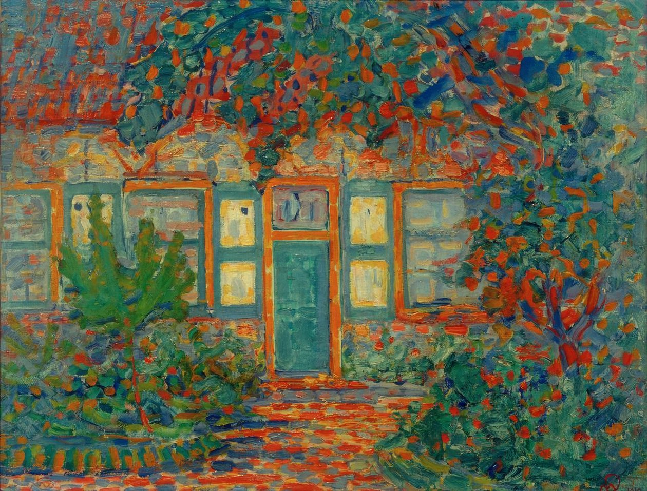 HUS I SOL av Piet Mondrian