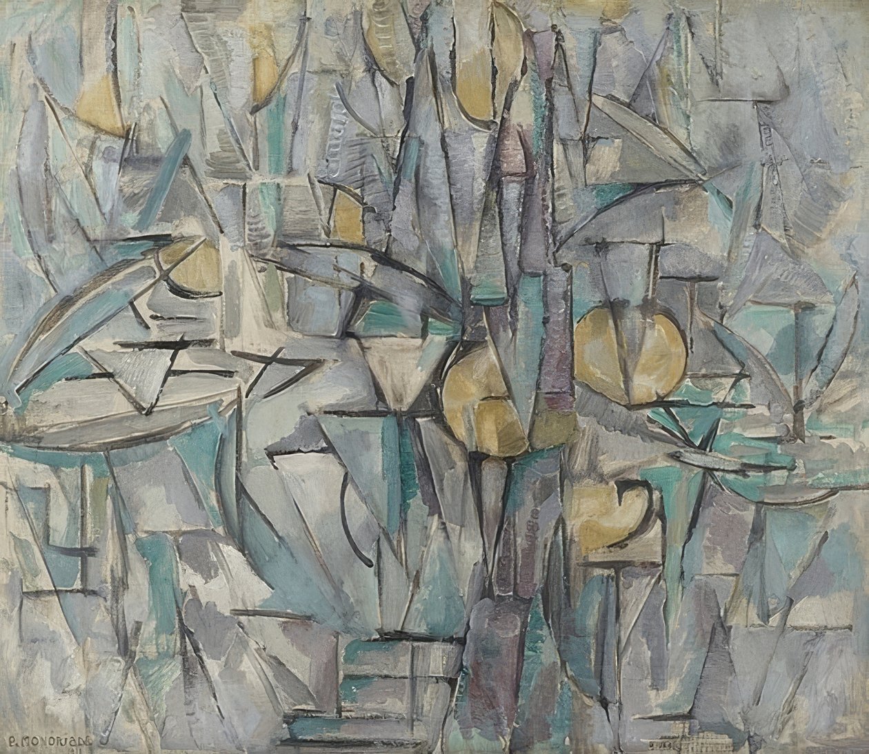Komposisjon X. 1911 av Piet Mondrian