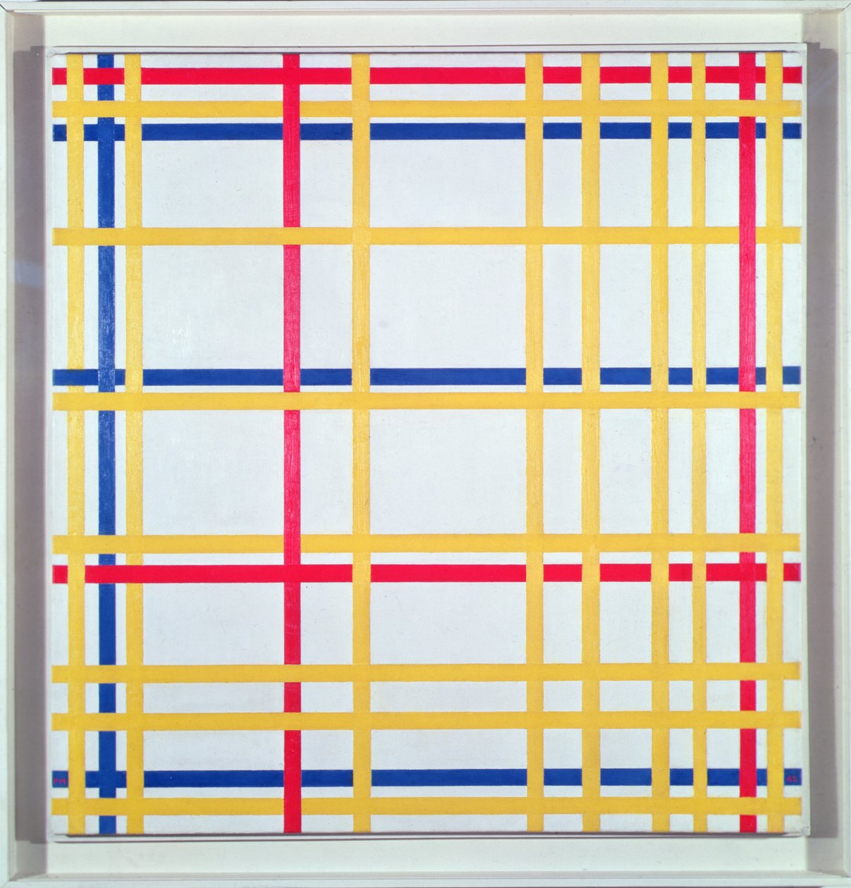 New York City I av Piet Mondrian
