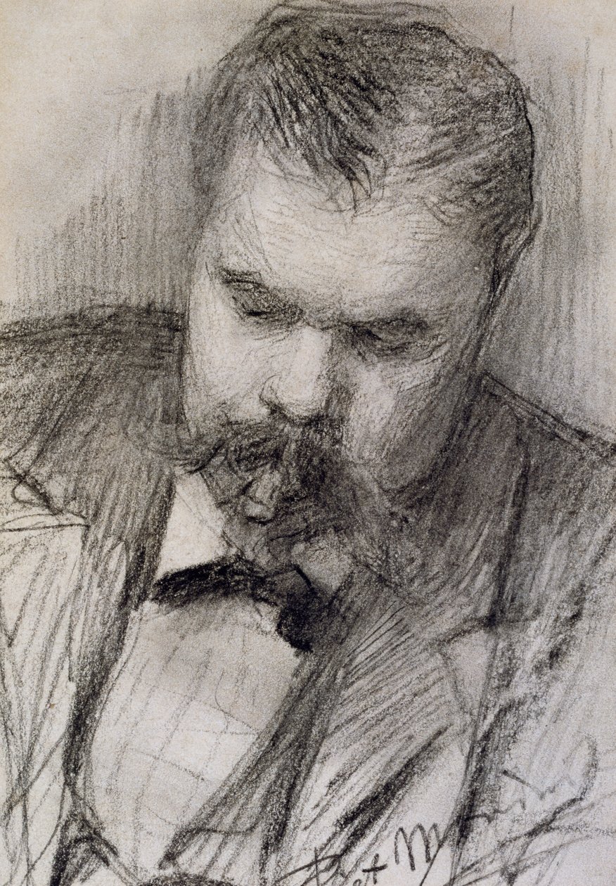 Portrett av Frits Mondrian av Piet Mondrian