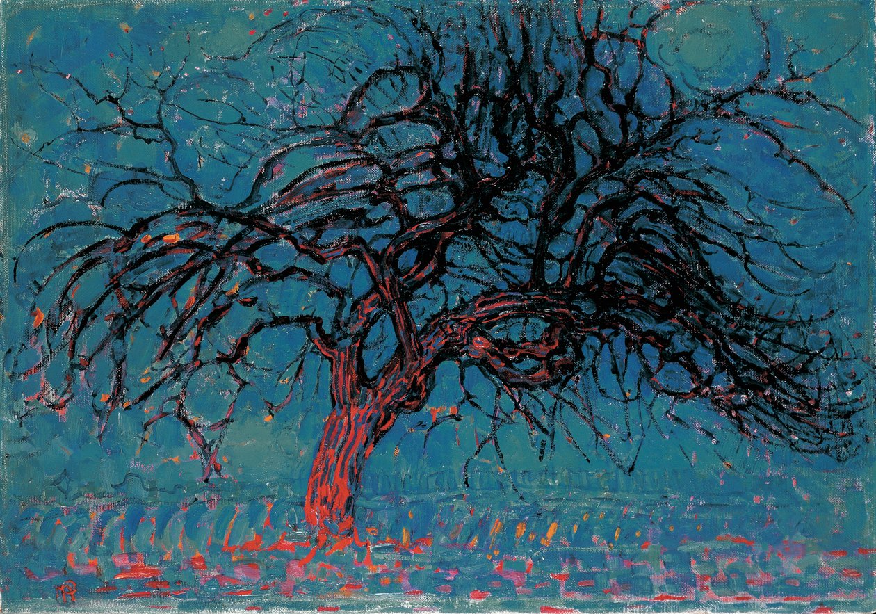 Rødt tre av Piet Mondrian
