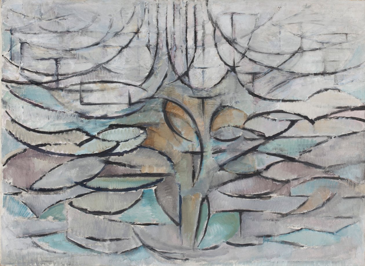 Det blomstrende epletreet, 1912. av Piet Mondrian