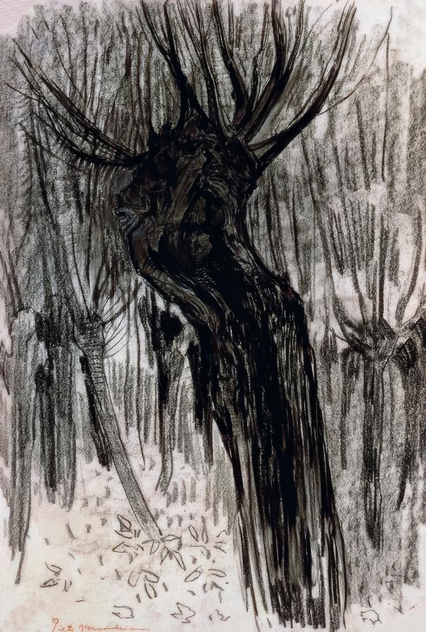 Willows, 1902-1904, av Piet Mondrian