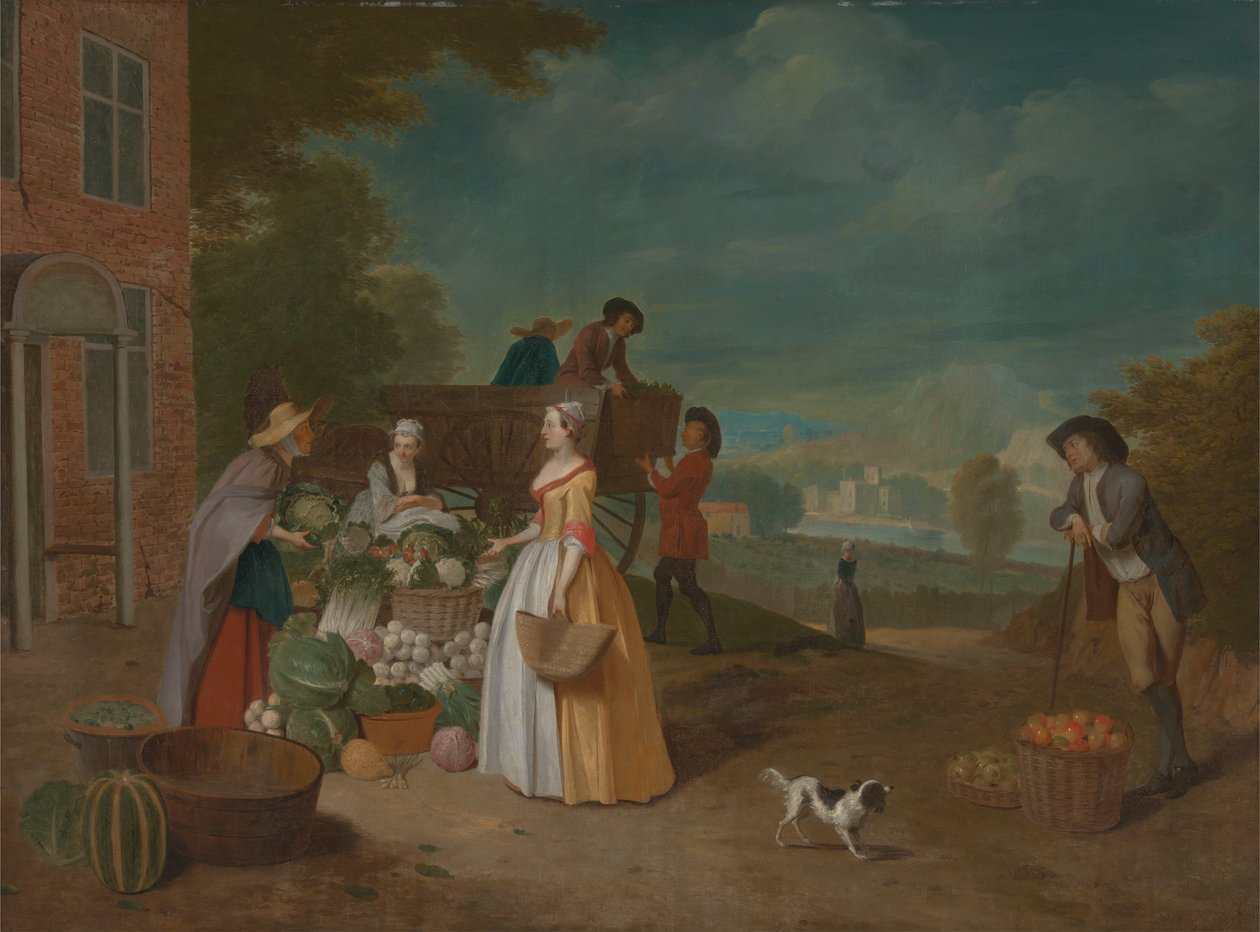 Grønnsaksselgeren av Pieter Angillis