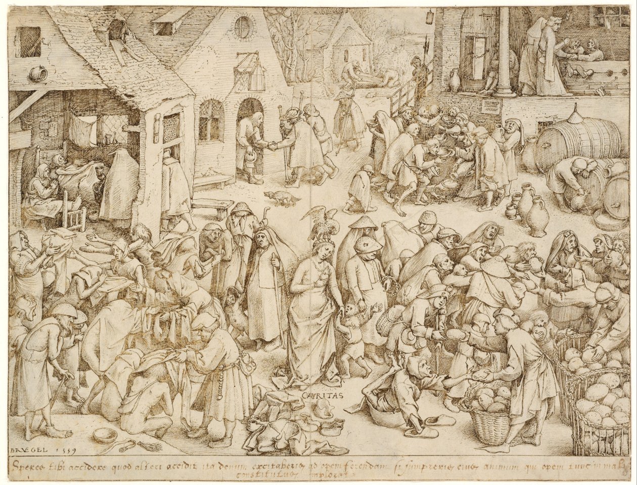 Caritas (veldedighet) av Pieter Bruegel the Elder