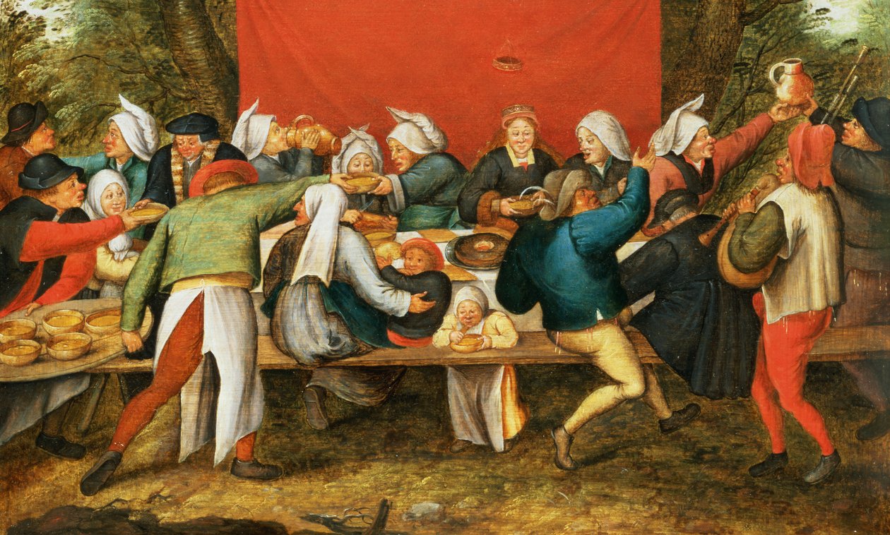 En bryllupsfest (panel) av Pieter Brueghel the Younger