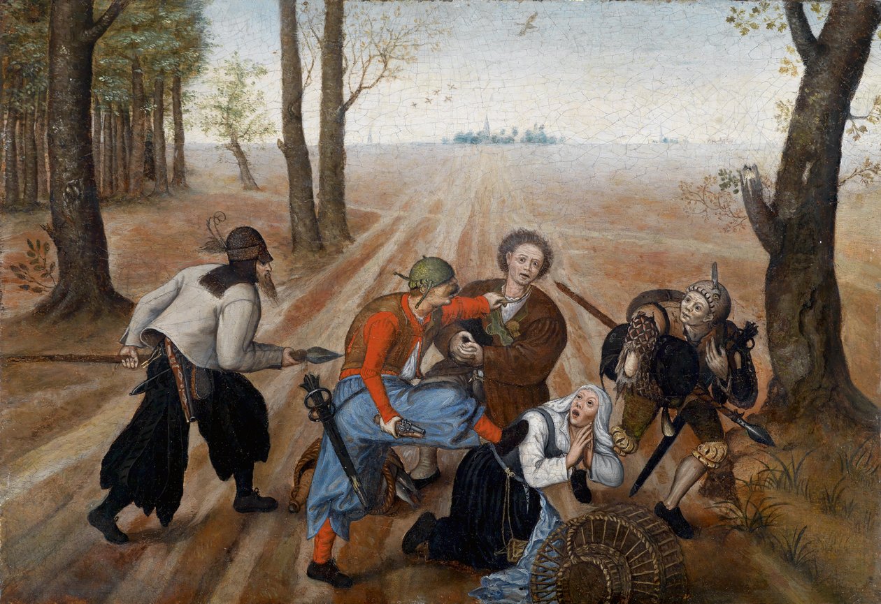 Angrep på et bondepar av Pieter Brueghel the Younger