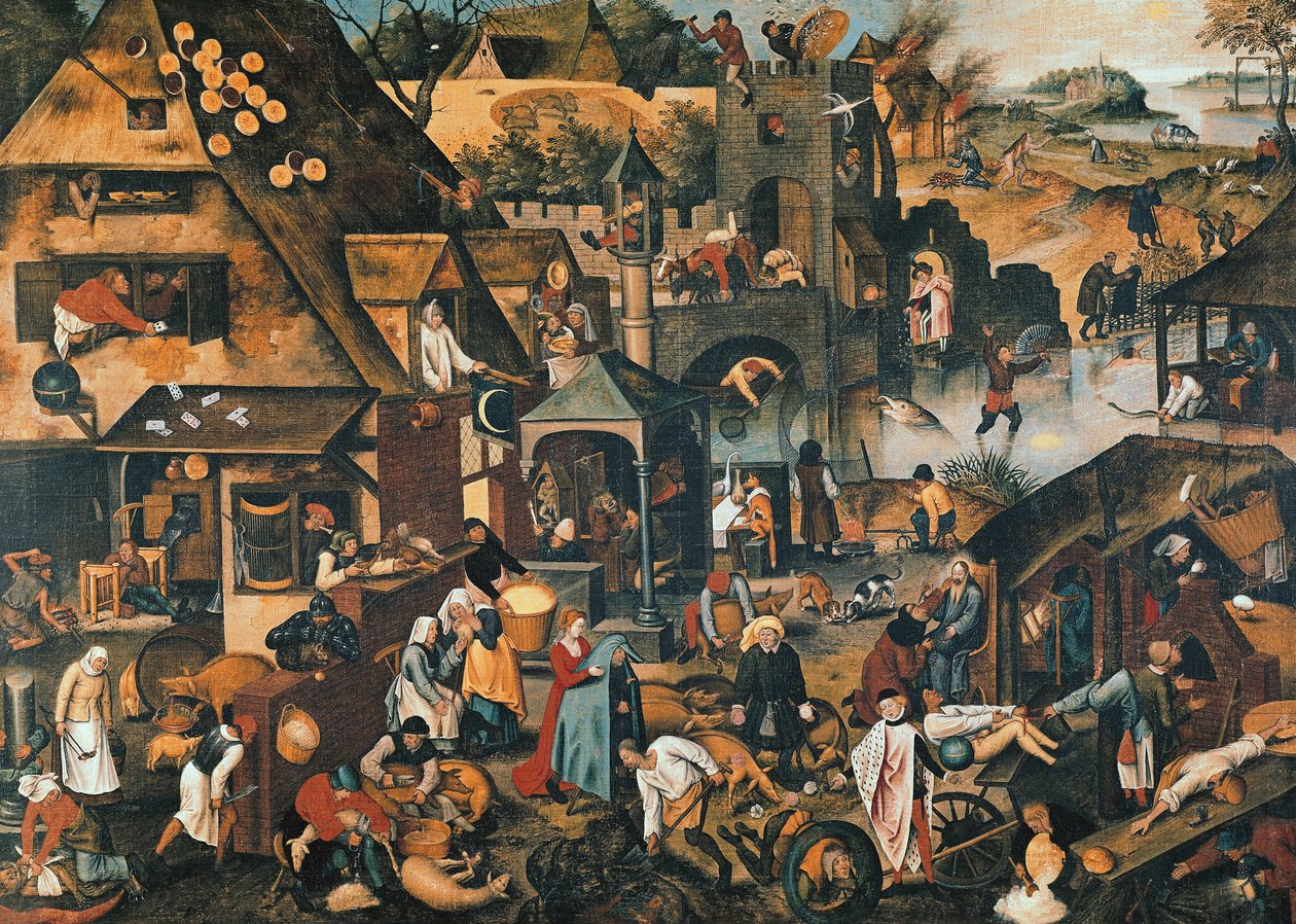 flamske ordtak av Pieter Brueghel the Younger