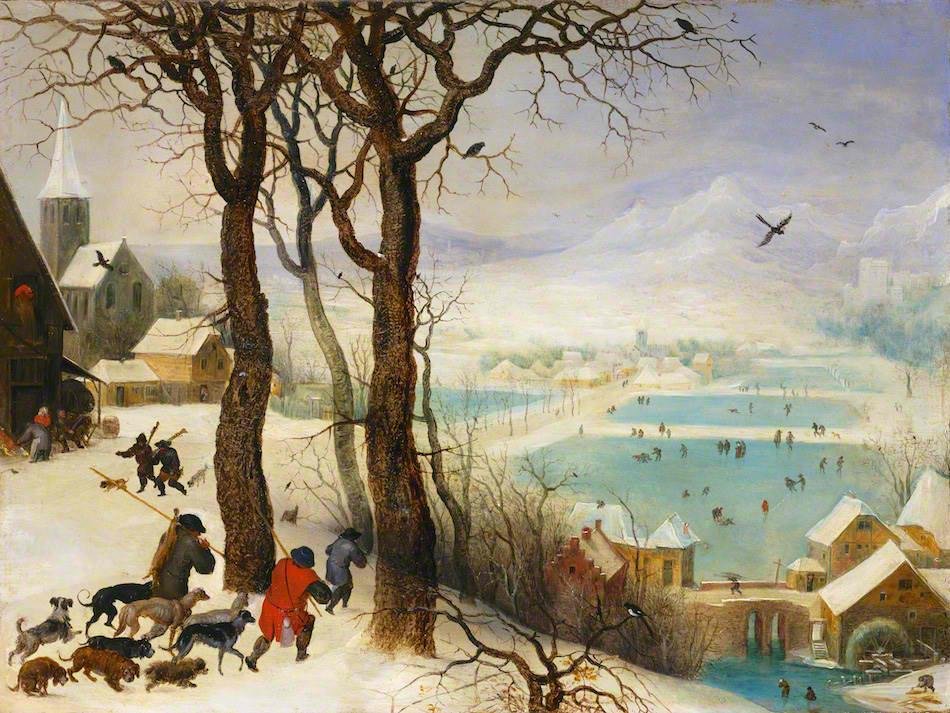 Jeger i snøen av Pieter Brueghel the Younger
