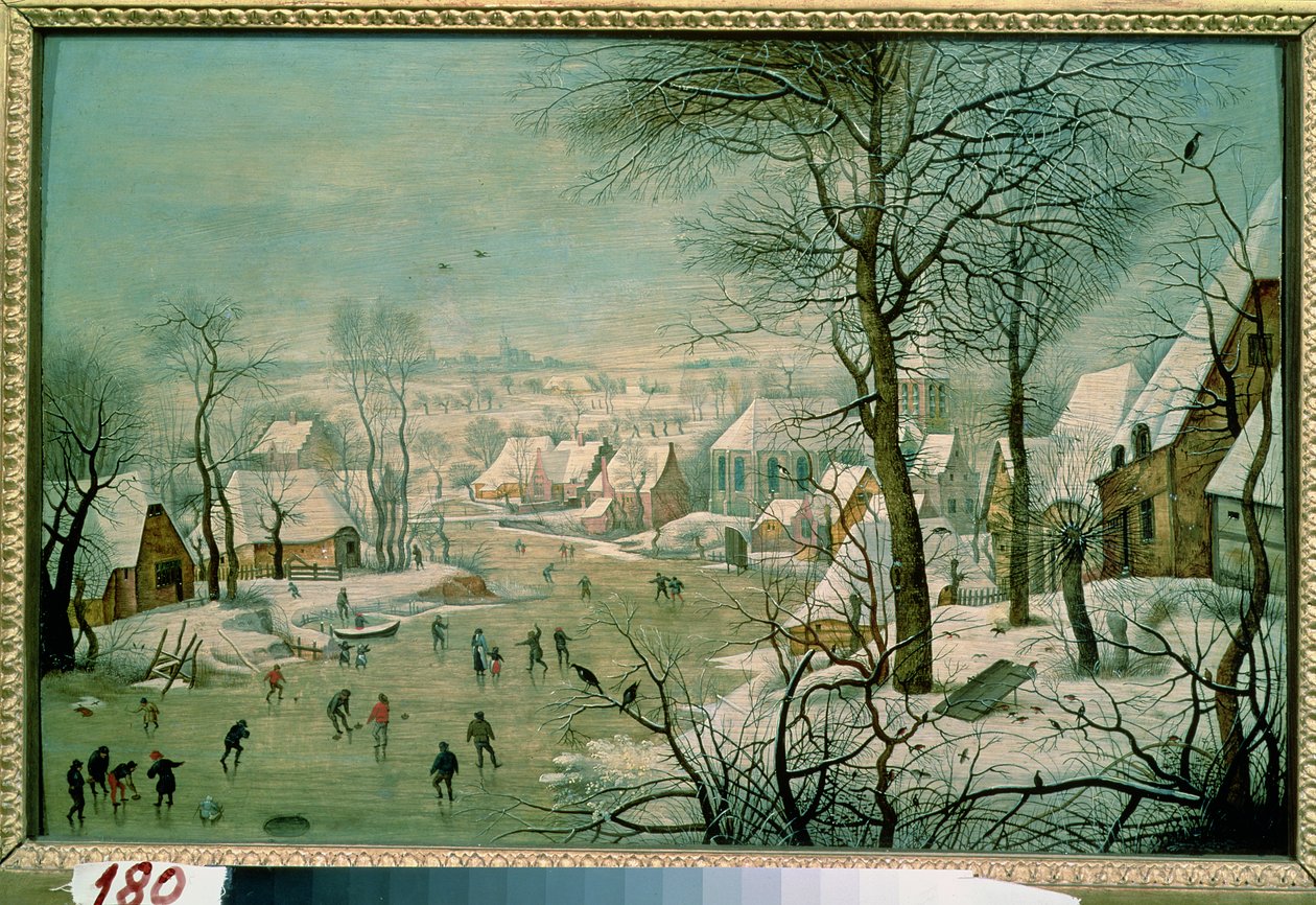 Vinterlandskap av Pieter Brueghel the Younger