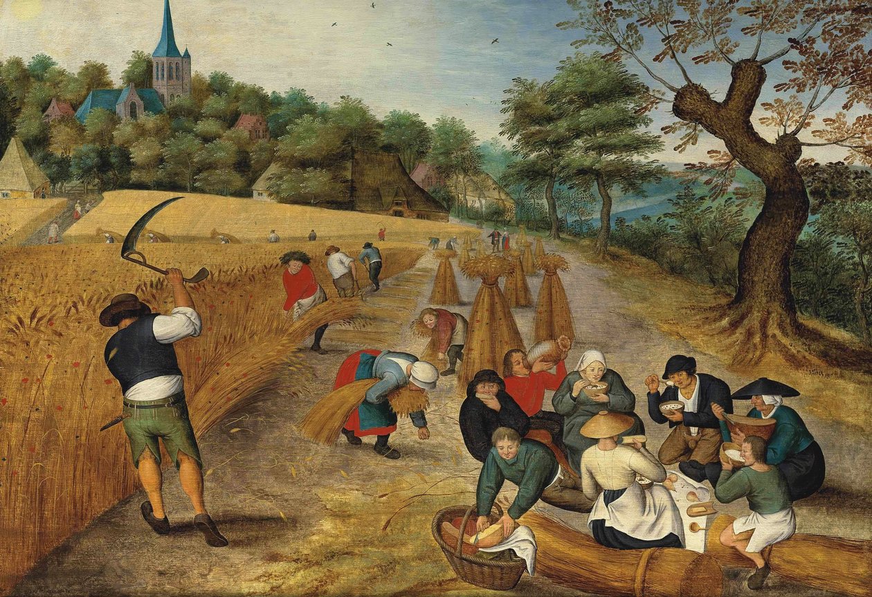 Sommer, hogstmaskin av Pieter Brueghel the Younger