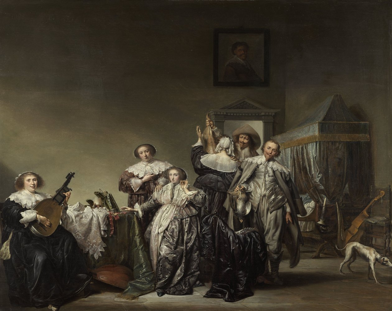 Gallant Company, 1633 av Pieter Codde