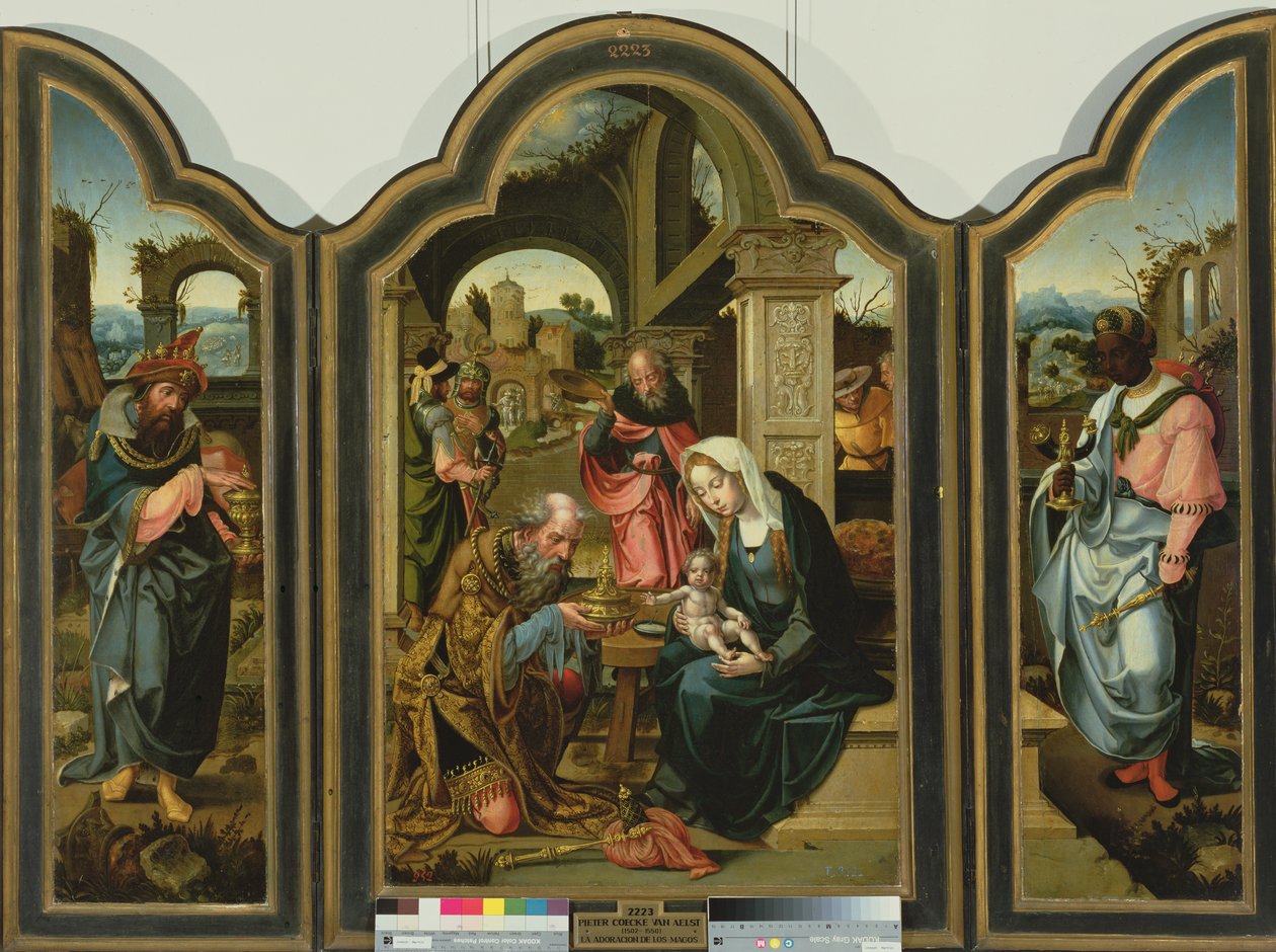 Tilbedelse av magiene av Pieter Coecke van Aelst
