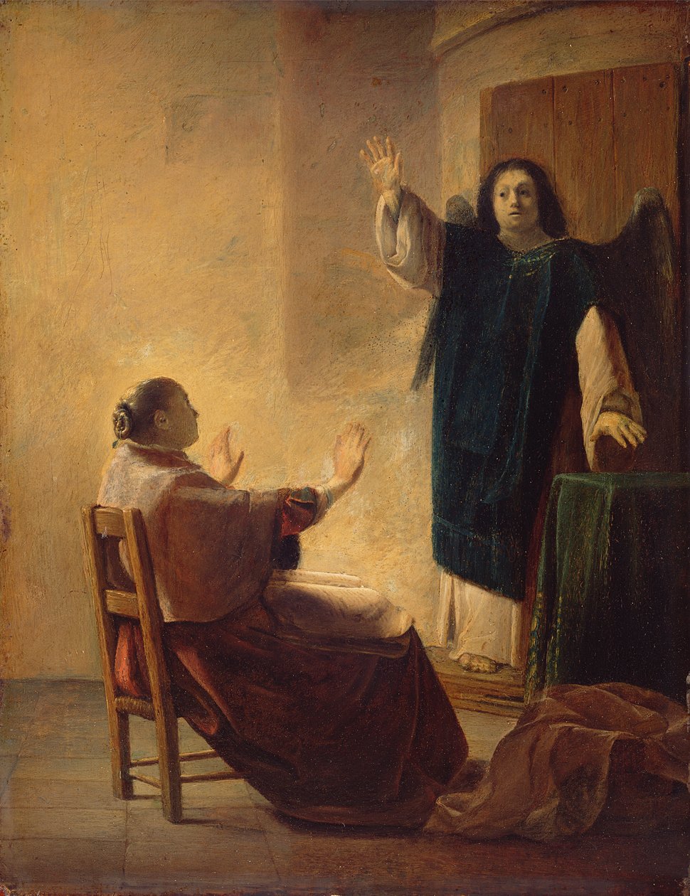 Engelen som viser seg for Anna av Pieter Fransz de Grebber