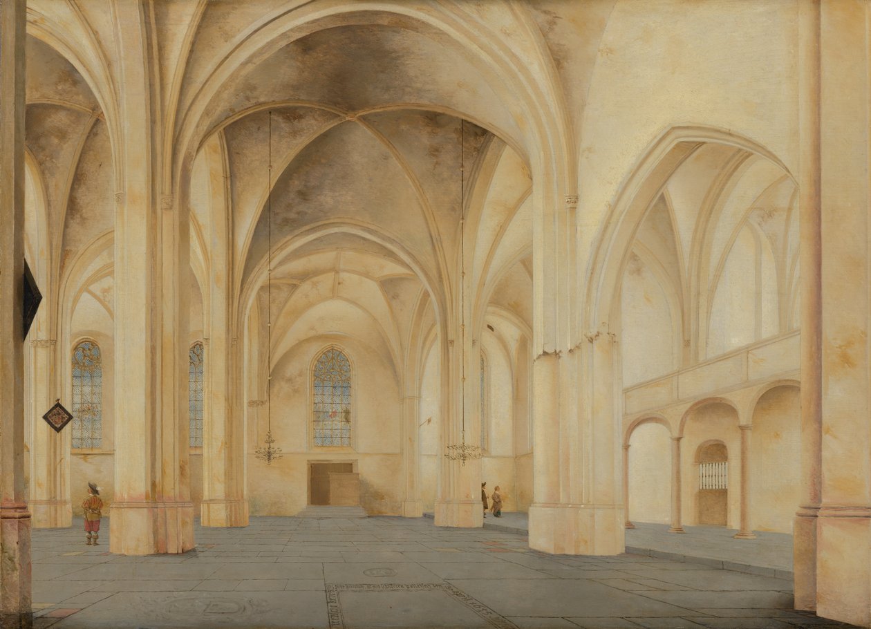 Interiøret i Cunera-kirken i Rhenen av Pieter Janszoon Saenredam