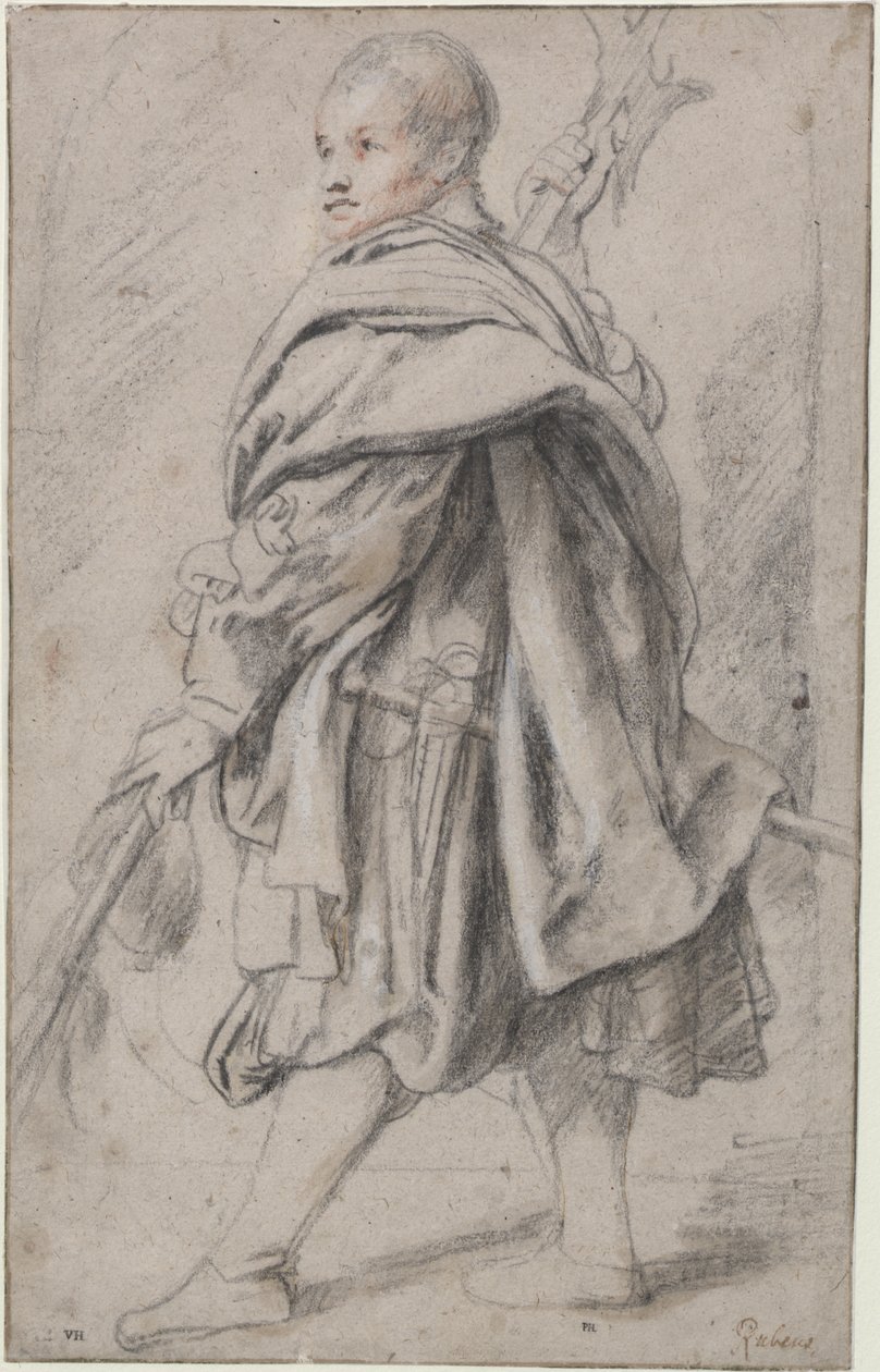 Halberdier-studie av Peter Paul Rubens
