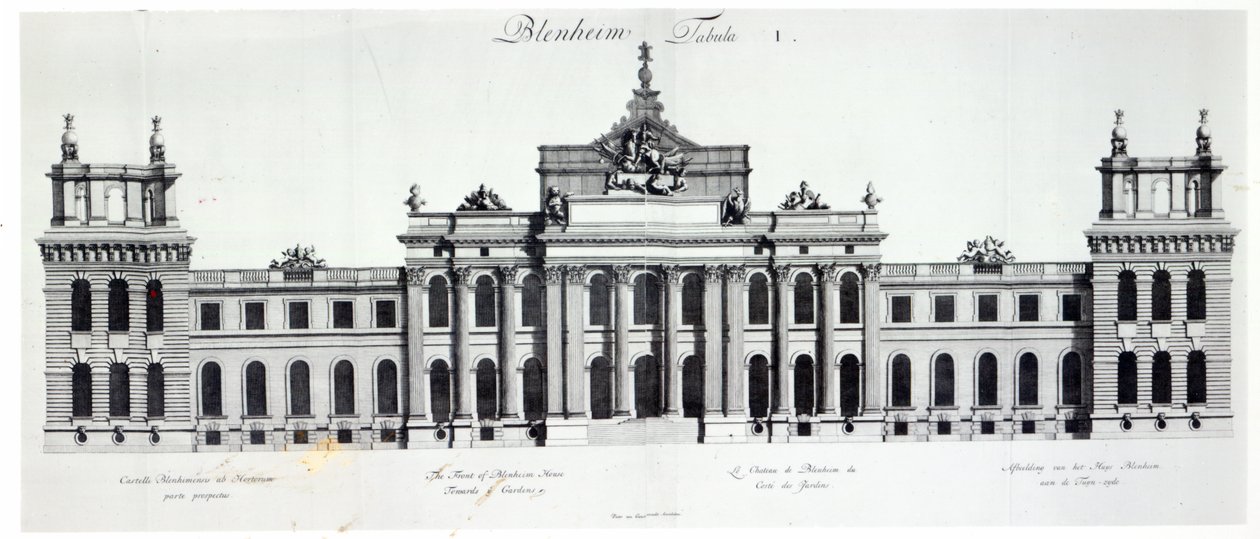 Blenheim slott av Pieter Stevens van Gunst