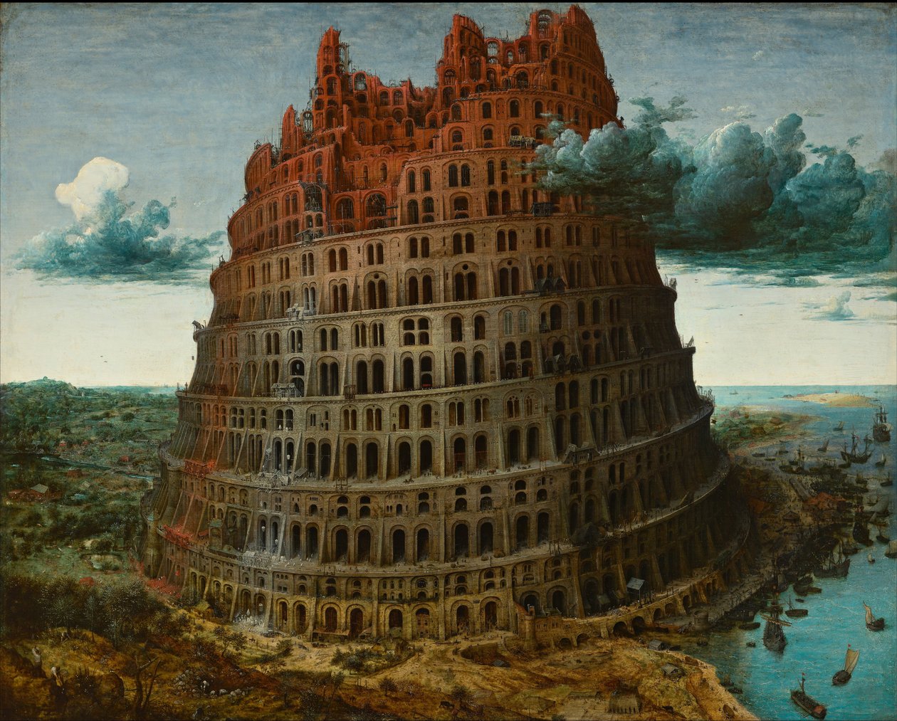 Babelstårnet, ca. 1565 av Pieter Bruegel the Elder