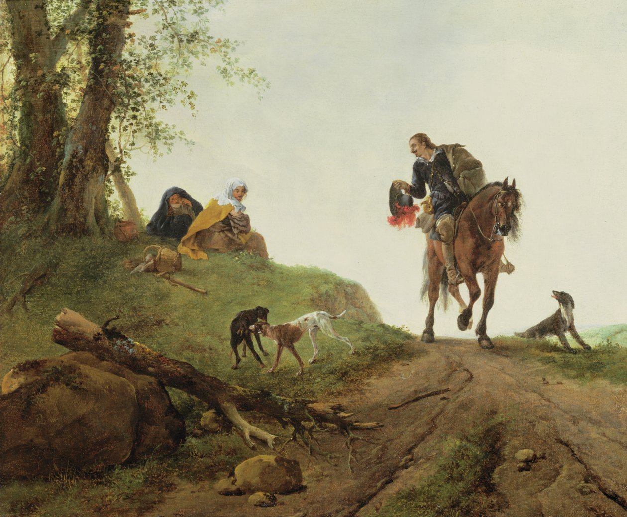Flørten av Pieter Wouwermans or Wouwerman
