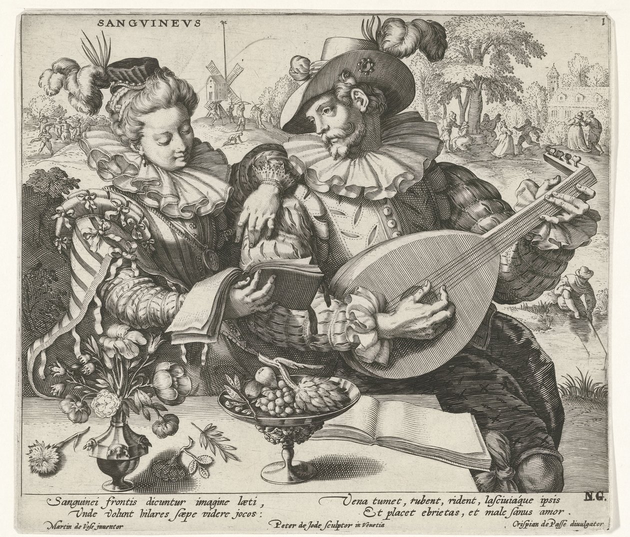 De fire temperamentene, Sangvinevs av Pieter de Jode I