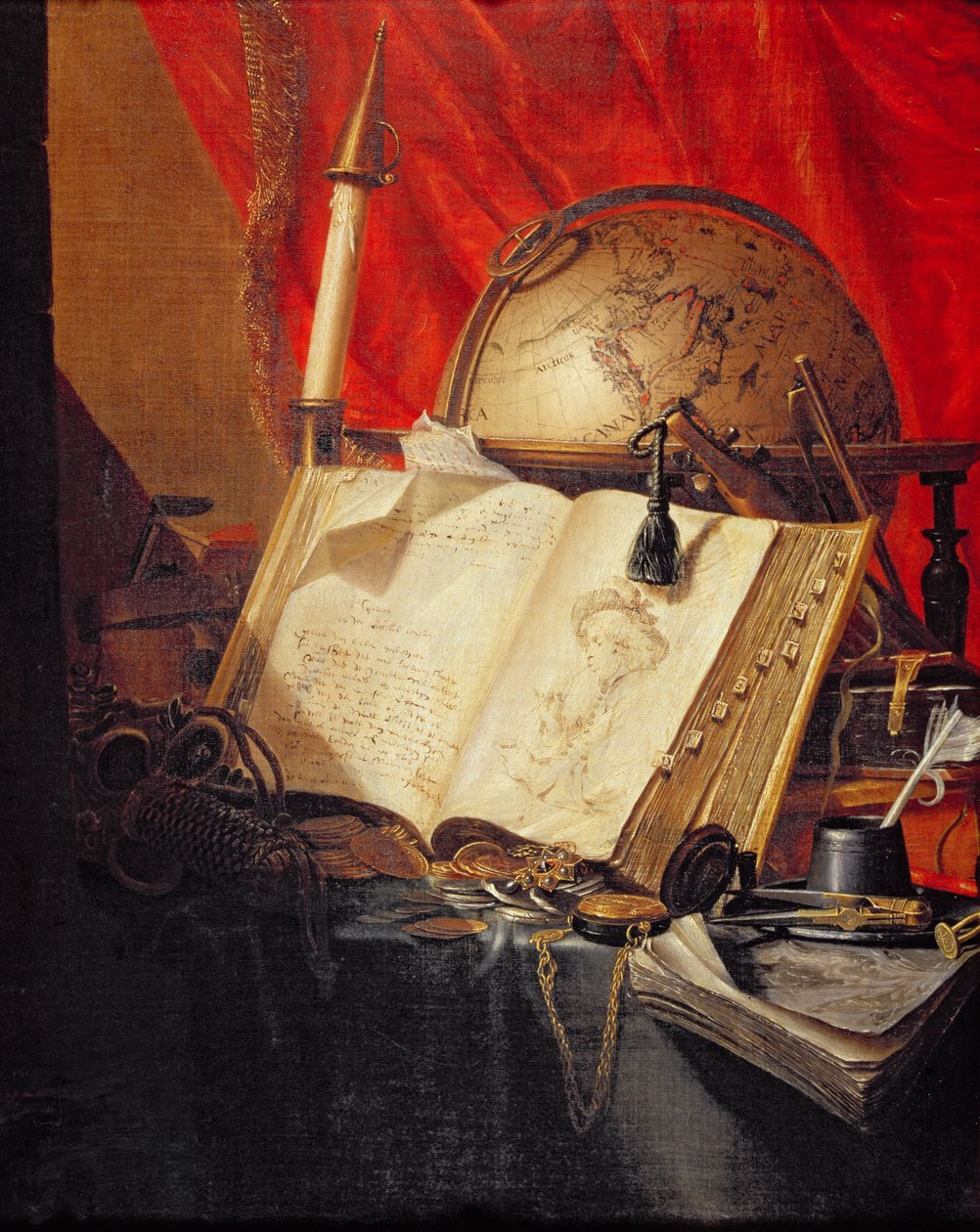 Et Vanitas stilleben av Pieter de Ring