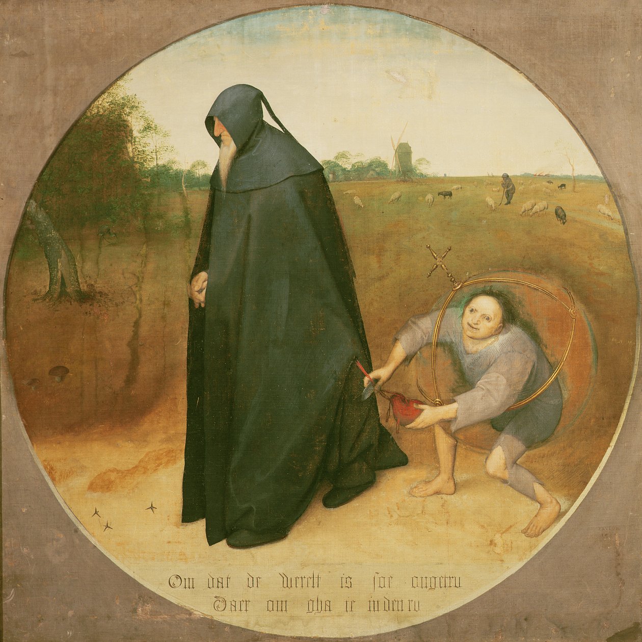 Misantropen, 1568 (tempera på lerret) av Pieter Bruegel the Elder