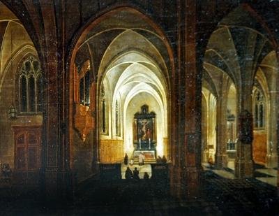 Interiøret i en kirke av Pieter the Elder Neefs