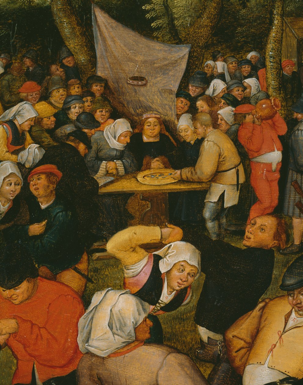 Frilufts bryllupsdans, 1610 (detalj) (se også 346631) av Pieter Brueghel the Younger