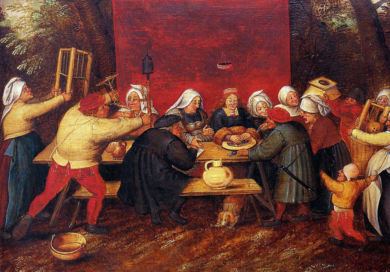 Bryllupsgavene, ca. 1619 av Pieter Brueghel the Younger