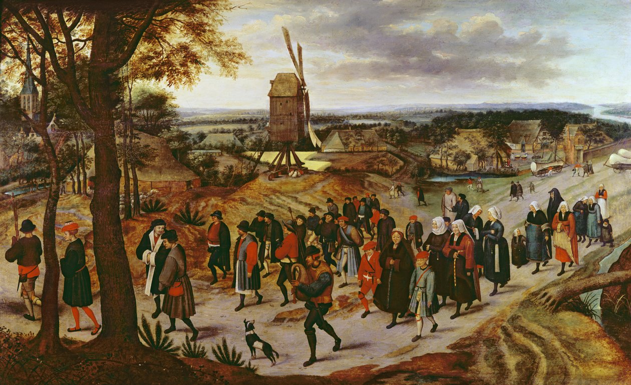 Bryllupsprosesjonen av Pieter Brueghel the Younger